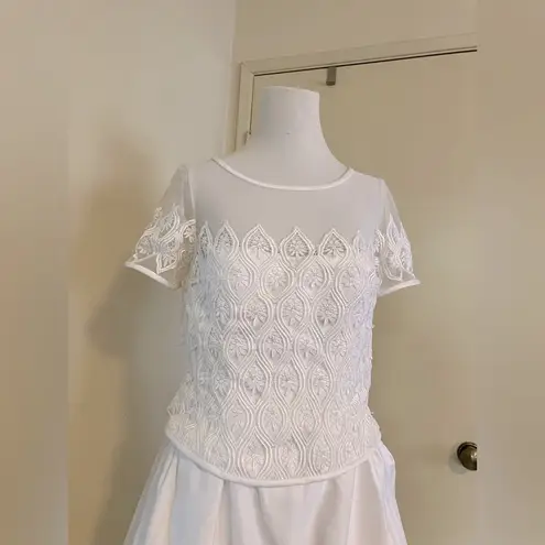 Wedding Dress Bridals White Wedding Dress with Long Train