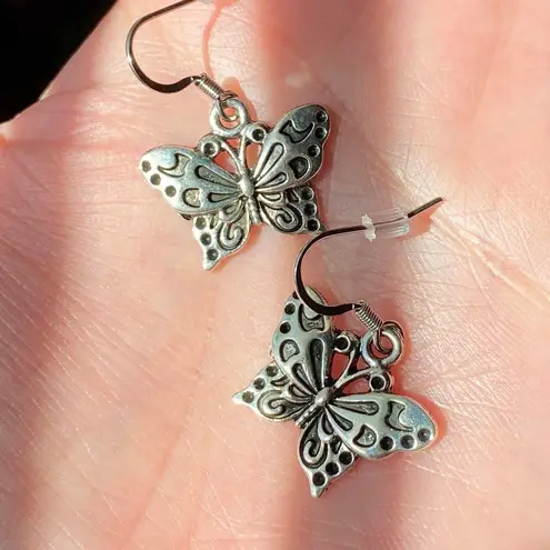 Handmade simple butterfly earrings 🦋
