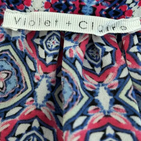 Violet+Claire Sleeveless Top Blue Pink Size 2X