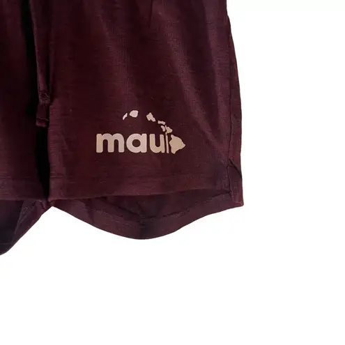 Aloha Women's Size Medium Red Maui Hawaiian Pull On Shorts Red