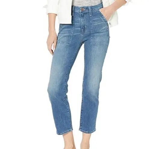 J.Crew  Mercantile High Rise Hi Waist Cropped Utility Jeans stretch womens 26