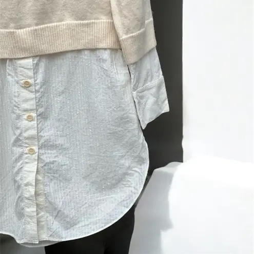 COS Scandi White/Cream Sweater Shirt Dress