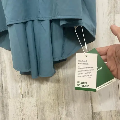 Halara Breezeful Racerback High Low Flowy Midi Dress size M Stone Blue NWT