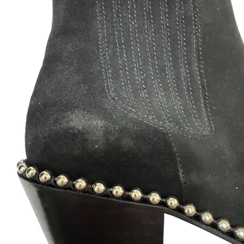 Zadig & Voltaire Black Booties with Silver Detailing