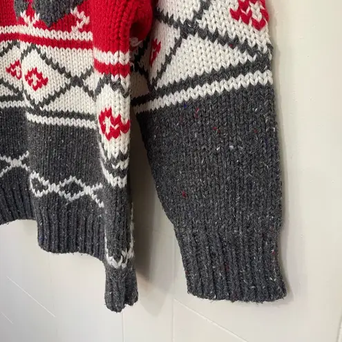 Vintage Susann D Textured Knit Holiday Sweater Acrylic Wool Heavyweight Women M Size M