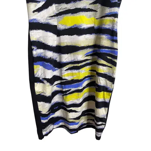 Just Cavalli Abstract Print Bodycon Mini Dress Multi Color Womans 42