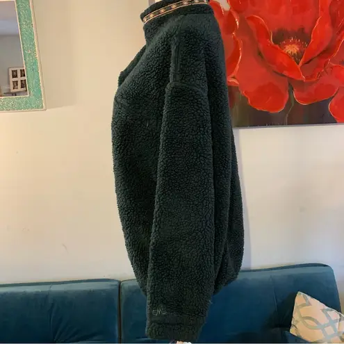 Eastern Mountain Sports Vintage EMS Fleece Jacket Womens L Green Long Sleeve Snap Button Top