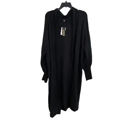 AFRM Shaylee Long Cardigan noir plus one size NWT Black