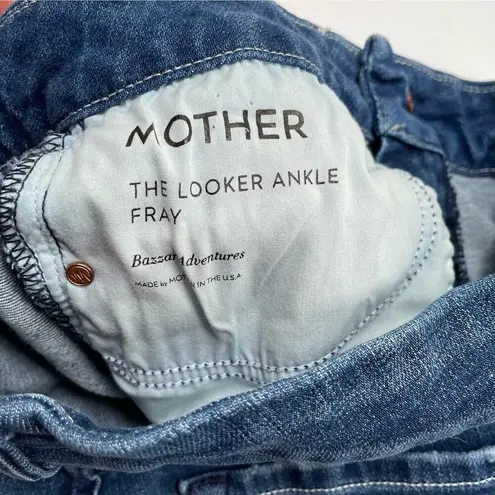 MOTHER Denim Mother The Looker Ankle Fray Skinny Jeans in Bazaar Adventures Size 26
