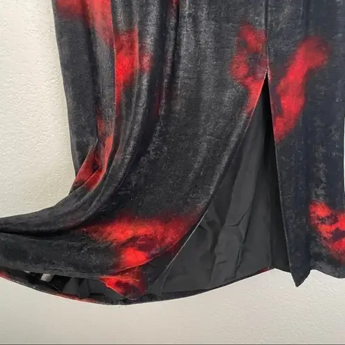 Altuzarra NWT Indira Velvet Dress in Electric Orange 46 XL