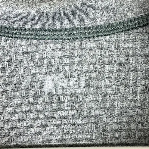 Rei Co-op Lightweight Base Layer Half Zip Top Women's Size Large Gray Gorpcore