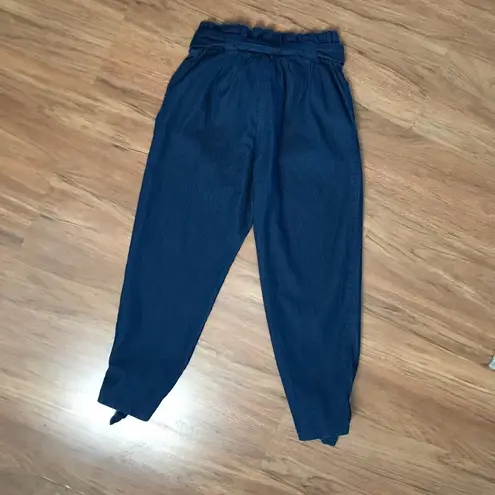 Hot & Delicious Dark Denim High Rise Capri Denim