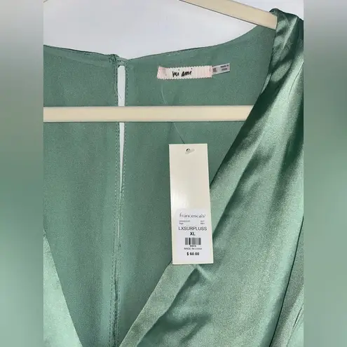 Francesca's NWT Francesca’s long-sleeve sage green romper