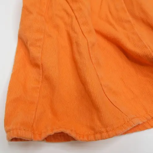 Jordache Vintage Y2K Orange Pleated Mini Skirt