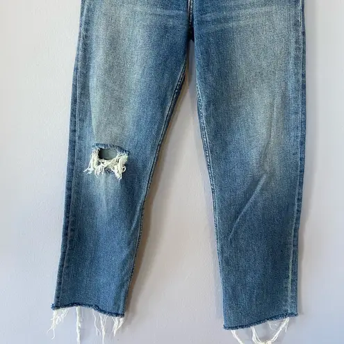 RE/DONE  Ultra High Rise Stovepipe Jean in Vintage Indigo Destroy Size 25