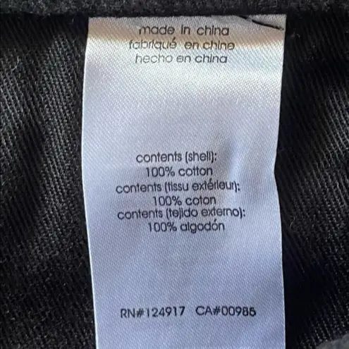 We Wore What The Danielle Crystal Exposed Button High Waist Black Jeans 32 NWT