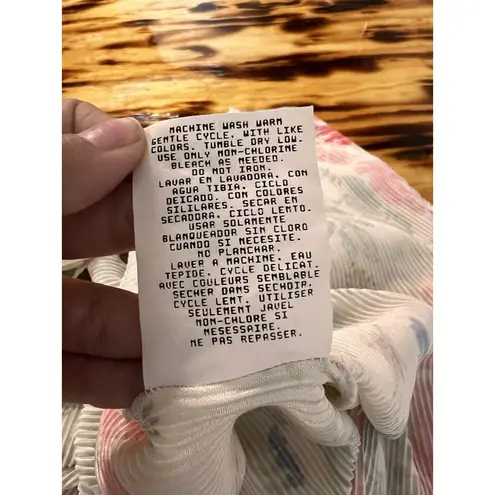 Intimate Moods Silky Shiny Robe Dressing Size Medium Loungwear Pleated