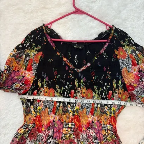 Melissa Paige Floral Multicolor Women's Top Bell Sleeves