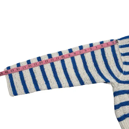 J.Crew  Texture Tie-Back Rollneck Relaxed Pullover In Stripe Size S - Image 5