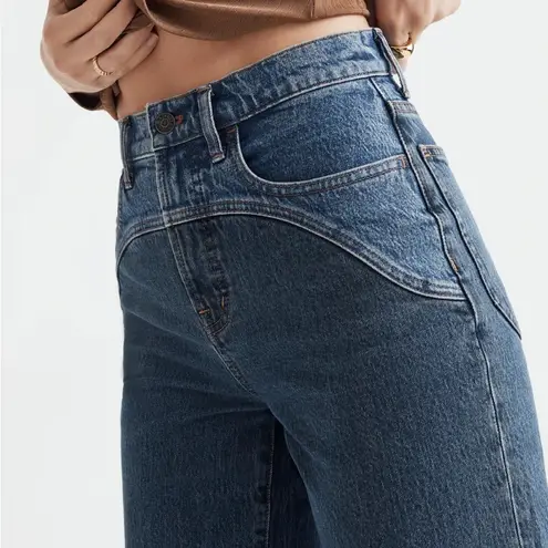 Madewell NEW NWT  The Perfect Vintage Wide-Leg Crop Jean Sonoma Wash Yoke Edition