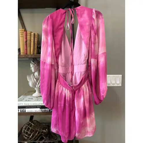 Toccin X RTR Tie Dye Romper Hot Pink Womens Size 10