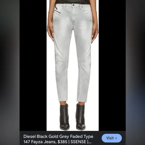 Diesel black gold light blue denim Faded Type 147 Fayza Jeans size 27 rare