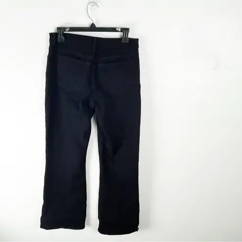 NYDJeans Black High Rise Five Pockets Side Leg Accents Jeans, Size 8P