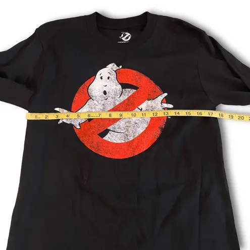 Mad Engine NWT Ghostbusters Logo Black Long Sleeve Tee T-Shirt Top New Unisex