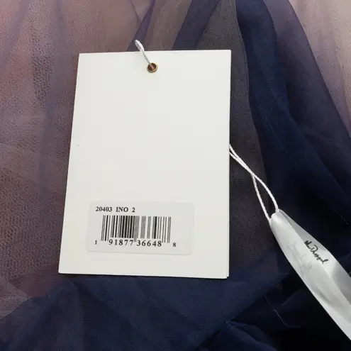 Mac Duggal - Ombre Tulle A-Line Midi Dress 20403