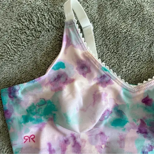 Ruby Ribbon Heritage Pastel Tie Dye Demiette Bra Size 34 Style 1799 Purple - Image 3