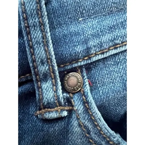 Johnny Was Women's Boyfriend Jeans Size 29 Blue Mid Rise Relaxed Fit