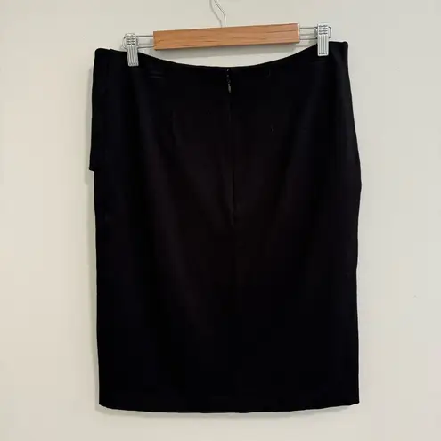 CAbi  Black Overlay Pencil Skirt