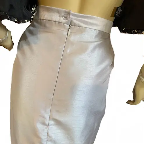 MIDNIGHT VELVET TULLE & TAFFETA SILVER MIDI SKIRT (16)