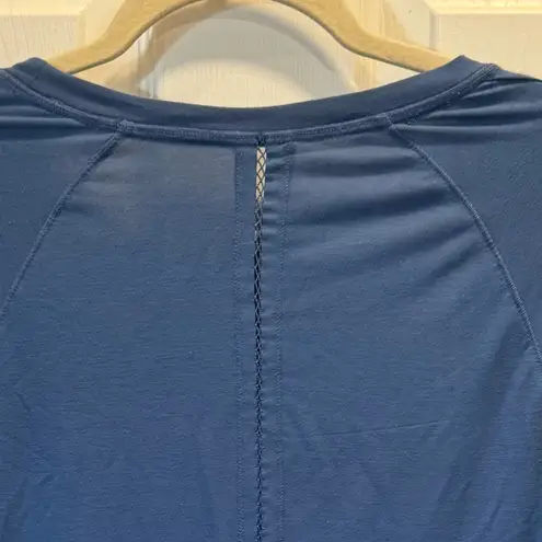 Tangerine Women's Activewear L Turkish Blue Rouche Shirt
