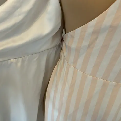 Rachel Parcell Striped Ruffled Hi Low Wrap Dress