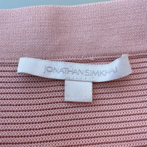 Jonathan Simkhai antique rose ribbed-knit pencil skirt size S small