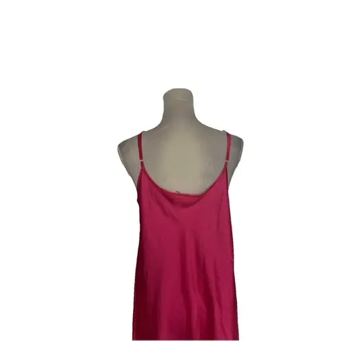 Women’s Pink Lingerie Slip Dress Nightgown Ruffles Chemise Sz L Romantic Size L