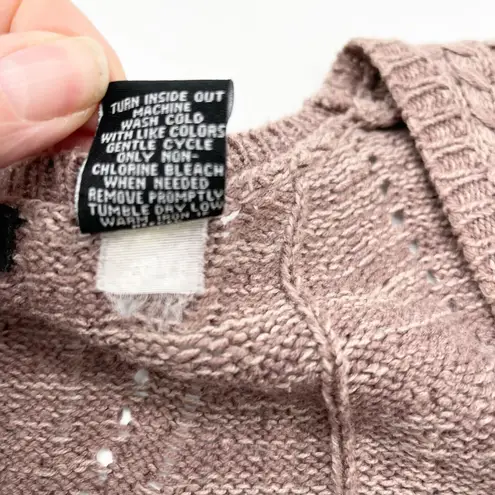 Y2K Moda Sweater Dress Small Boho Twee Drop Waist Academia Preppy Fairy Grunge