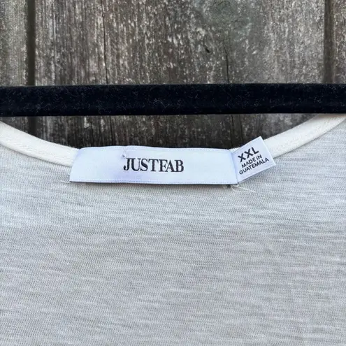 JustFab  white basic tank NWT XXL
