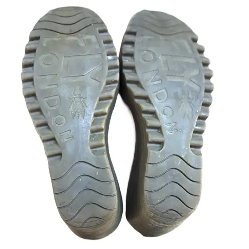 Fly London FLY LONDON BURGUNDY LACE UP WEDGE BOOTS SZ. 7/37