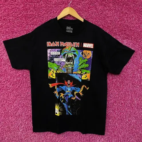 Iron Maiden x Marvel Dr Strange El Dorado Heavy Metal Tee large