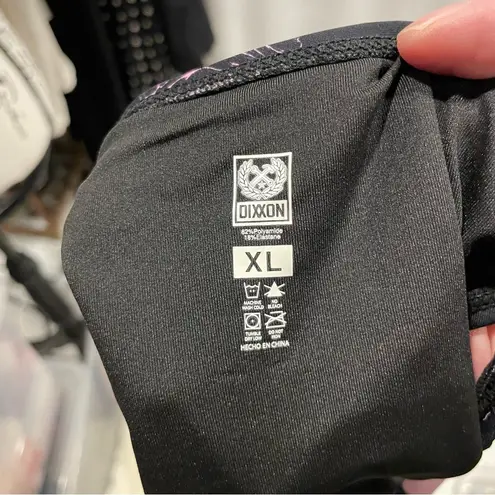 DIXXON NWT black pink peonies skimpy cheeky bikini tanning swim bottoms pool Size XL