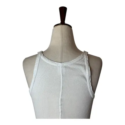 RE/DONE Hanes Tank Top Women XS White Cotton Ribbed Knit Streetwear Athleisure