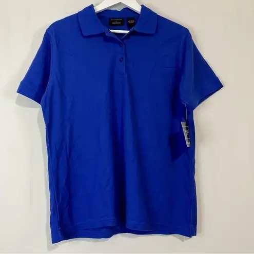 Polo Ultra Club Women’s Button Short Sleeve University Blue Size Large NWT