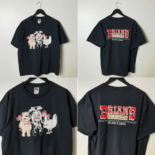The Bar Vintage Y2K Brian's Deland Florida T Shirt Black XL Extra Large Graphic Tee