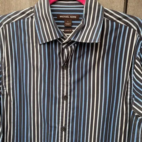 Michael Kors  Classic Fit Striped Shirt