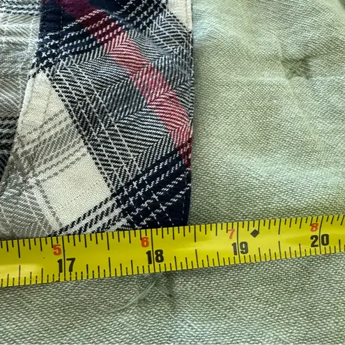 Rails Plaid Flannel Long Sleeve Shirt Dress Tie Waist Size S