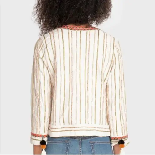 Johnny Was  Maya Embroidered Katari Cropped Jacket