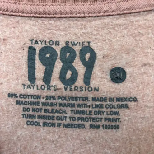 Taylor Swift 1989 Taylor's Version Crewneck Sweater Size 3XL