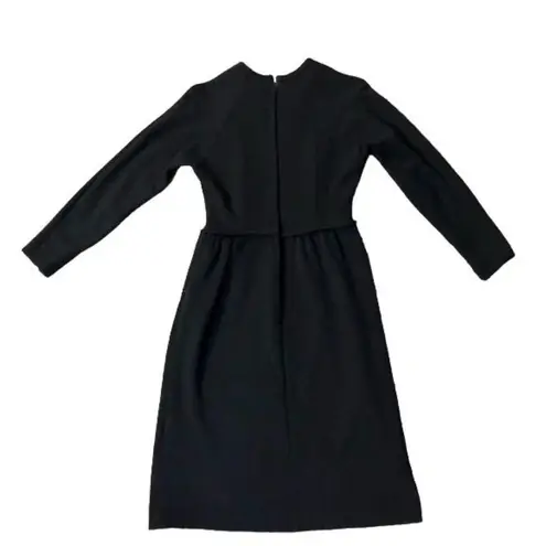 Vintage Black Dress Womens S? Used Gold Metal Tassels Some Moth Marks